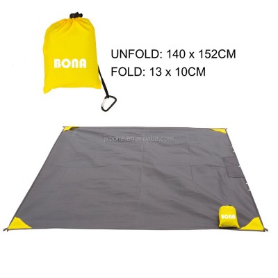 Ultra Light Ripstop Nylon Picnic Beach Blanket,Waterproof Pocket Beach Blanket